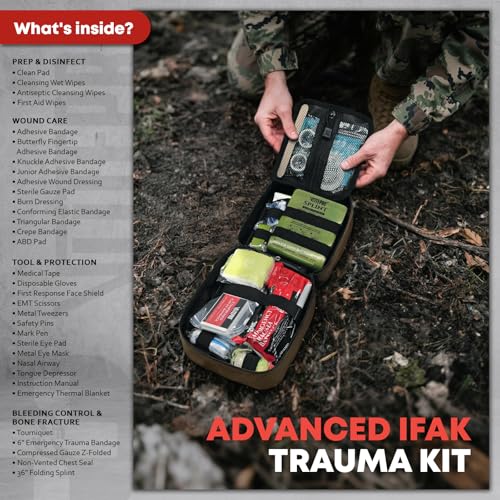 144 Pcs Advanced Trauma First Aid Kit