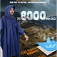 Hooded Rain Poncho for Adult Waterproof Lightweight Raincoat