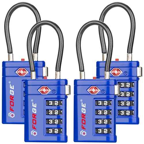 Open Alert TSA Approved Luggage Locks (4 Count)