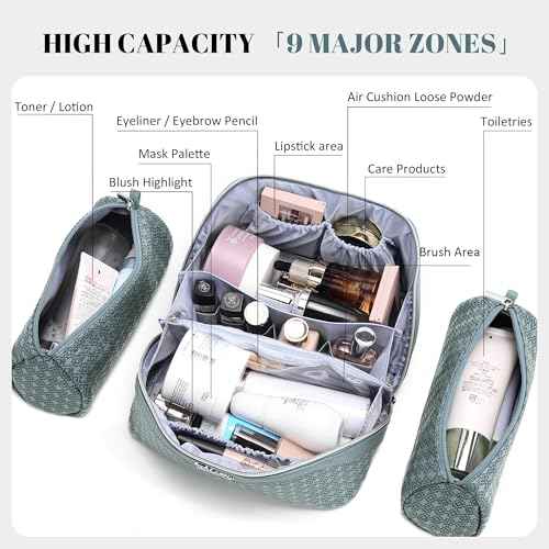 Travel Makeup Bag for Women (3 Count)
