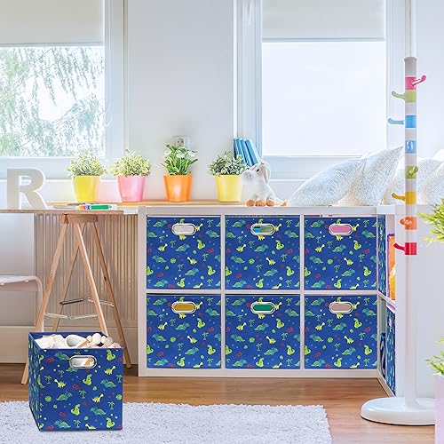 13 Inch Foldable Cube Storage Bins with Handles (3 Count)