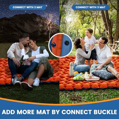 4 Inch Camping Sleeping Pad with Foot Pump
