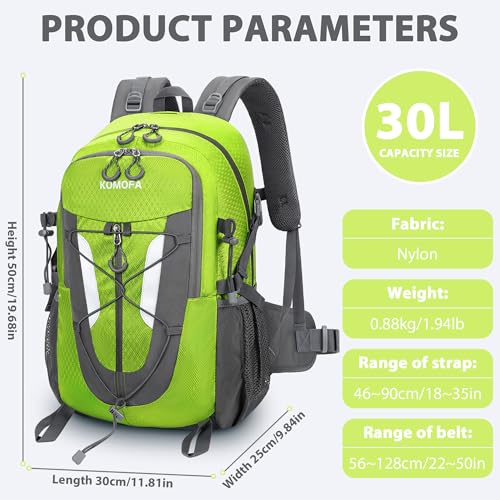 Hiking Backpack 30L Lightweight Travel Daypack Small Day Pack for Men Women Outdoor Camping Backpacking