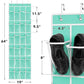 24 Pockets Clear Over the Door Shoe Organizer