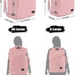 MATEIN 45L Womens Travel Backpack, Extra Large Carryon Backpack Fits Overhead Bin, Cute Weekender Daypack for Travel on Airplane, Traveling Accessories for Women, Pink