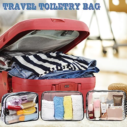 16 Pieces Clear Makeup Bags Bulk (16 Count)