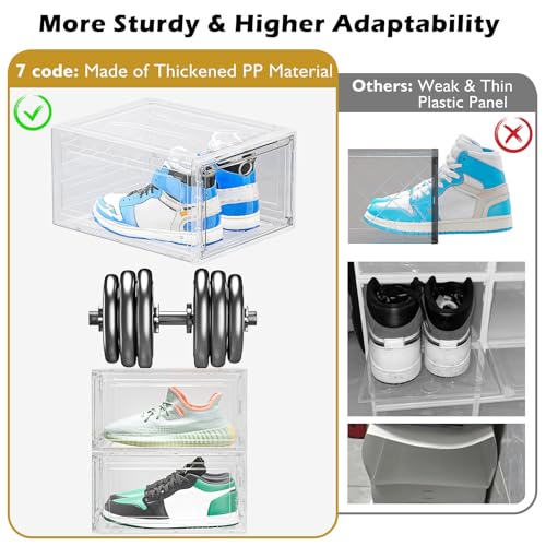 Large Thick Clear Shoe Organizer (9 Count)