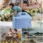 Add Free Lid to Cart Large 5 Gallon Water Jug With Pump in Light Blue
