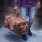 Large duffel bags for men holdall leather travel bag overnight gym sports Luggage weekend bag 20 Inch