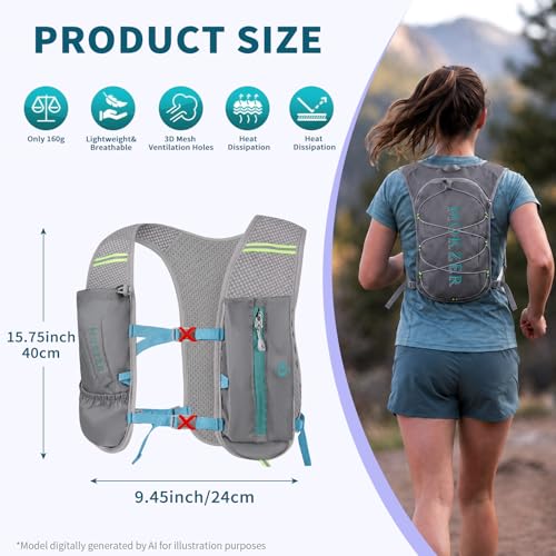Running Hydration Vest with a 2L Water Bladder