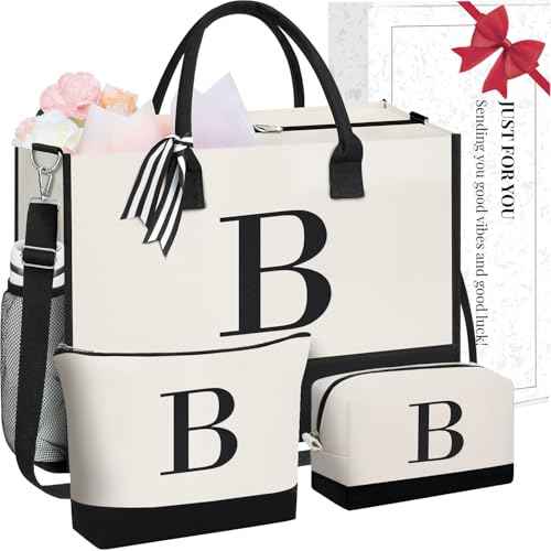 Initial Tote Bag