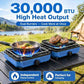2 Burners Camping Stove with Windscreen for Camping
