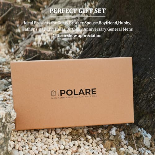Polare Leather Passport Holder Travel Document Organizer Ticket Holder Case
