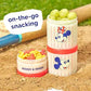 Mickey & Friends Snack Containers 3 Stackable Snack Cups Baseball