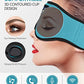 3D Sleep Headphones Bluetooth 5.4 Sleep Mask with HD Speakers