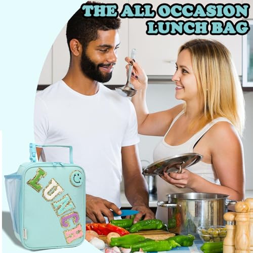 Lunch box Insulated Soft Bag Mini Cooler Back to School Thermal Meal Tote Kit With Buckle and Mesh Side Pocket for Girls
