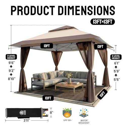 13x13 Pop Up Gazebo