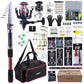 9FT 24T Telescopic Fishing Rod & Reel Combo Kit Freshwater Bass