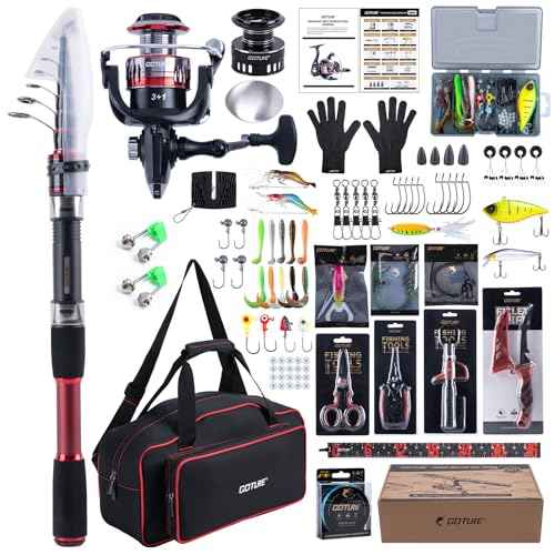 9FT 24T Telescopic Fishing Rod & Reel Combo Kit Freshwater Bass