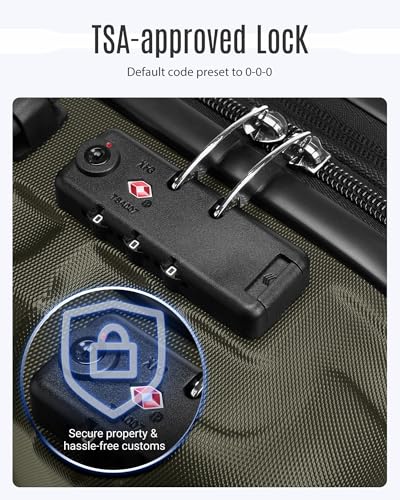 Luggage Sets 3 Pcs Suitcase with Wheels