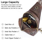 Crossbody Bags for Women PU Leather Cross Body Sling Bag for Woman Travel Coffee