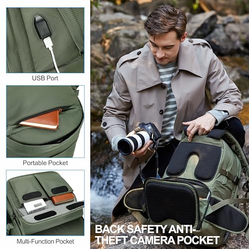 Green Professional Camera Backpack