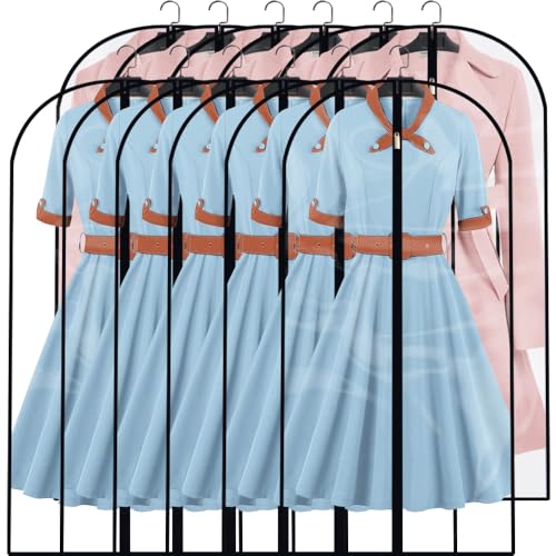 Clear Garment Bags Clothes Covers (12 Count)
