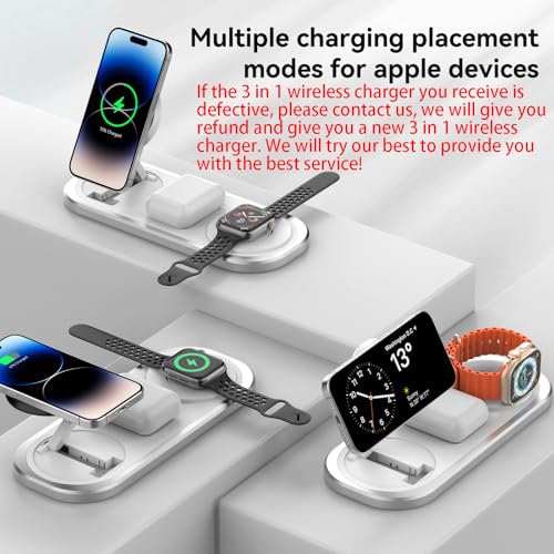 3 in 1 Fast Wireless Charger Stand for iPhone