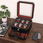 Gift Set 6 Slot Leather Watch Box and 2 Watch Travel Case