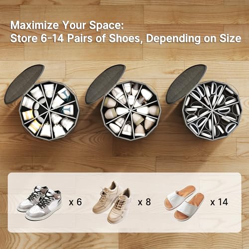 Round Shoe Organizer (2 Count)