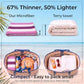 2 Pack Microfiber Beach Towels Oversized 71x32 Blue Pink Striped (2 Count)