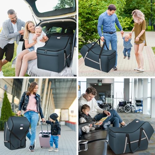 Infant Car Seat Travel Bag for Airplane Compatible with All Nuna Pipa Car Seat and Base
