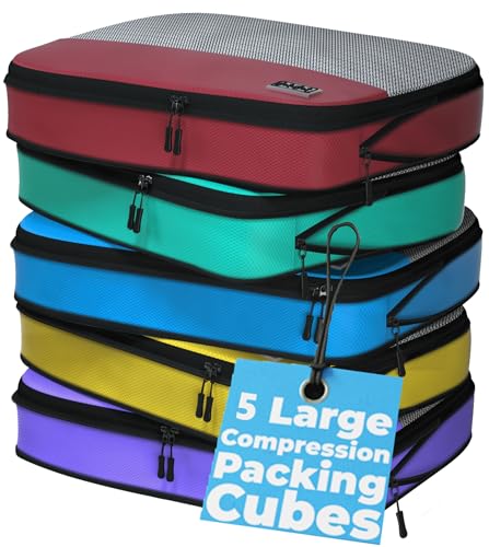 Large Packing Cubes for Travel (5 Count)