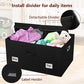 75 Quarts Extra Large Decorative Storage Bins with Lids (3 Count)