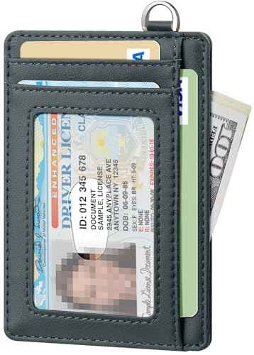 Slim Minimalist Wallet RFID Credit Card Holder for Men