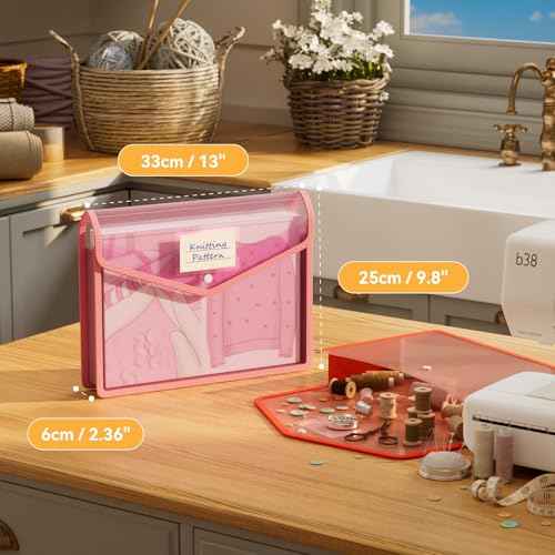 6 Pack Plastic File Folders