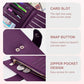 Womens Wallet RFID Blocking Vegan Leather Trifold Clutch Credit Card Holder Ladies Travel Wallet Purse with Passport