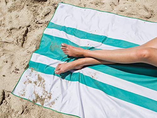 Emerald Microfiber Beach Towel by Laguna Beach Textile Co