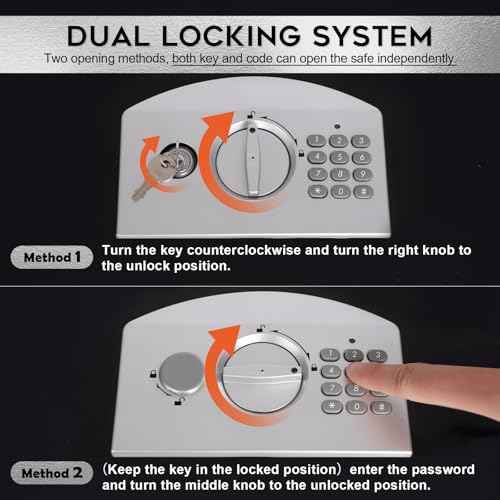 Fire Resistant Document Lock Box Safe Digital Keypad
