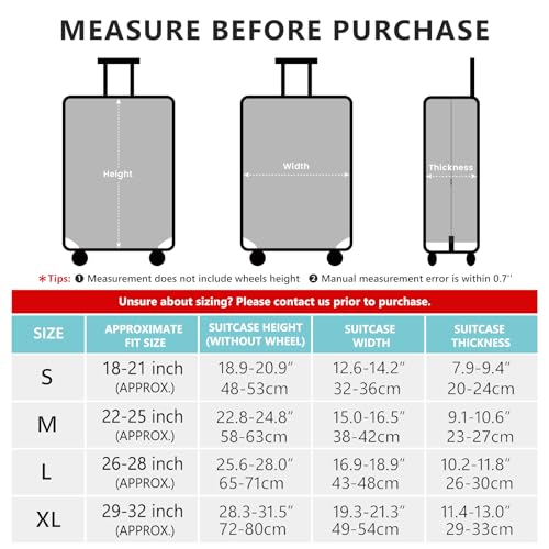 Travelkin Luggage Covers For Suitcase Tsa Approved Suitcase Cover Protector