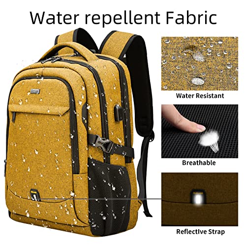 17 Inch Laptop Backpack for Travel Water Resistant College Backpack for Women Laptop Bag with USB Charging Port Work Backpack