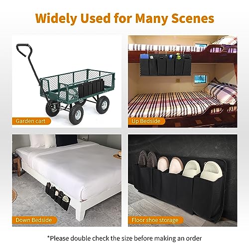 6‑Large‑Pocket RV Bedside Hanging Organizer with Sturdy Hooks