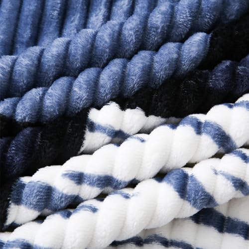 Sherpa Blanket Fleece Throw Blanket Twin Plaid Thick Bed Blanket