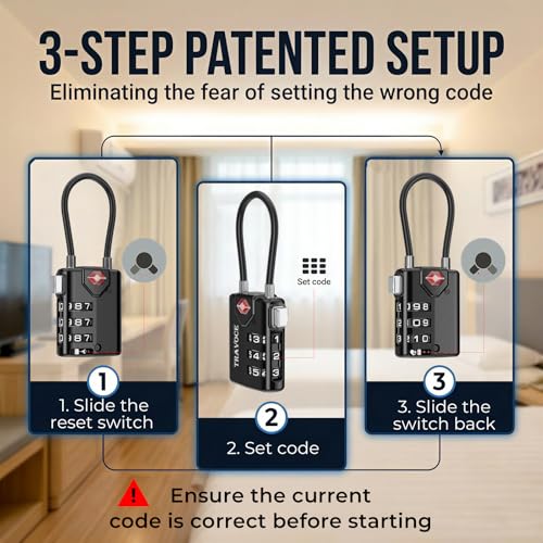 TSA Approved Luggage Locks (6 Count)