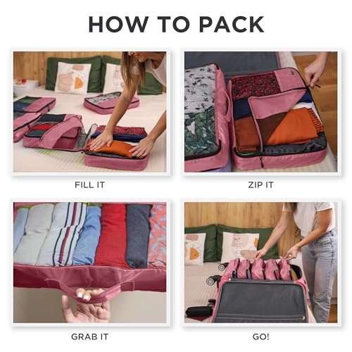 Large Packing Cubes for Travel (5 Count)