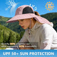 Sun Hat for Men Women with Neck Flap