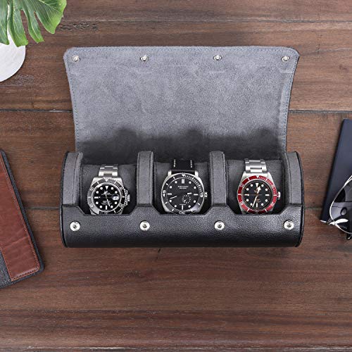 Watch Roll Travel Case for 3 Watches