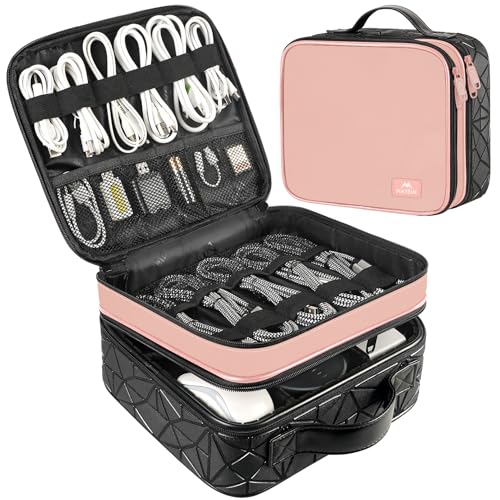 Cord Organizer Box with Adjustable Divider