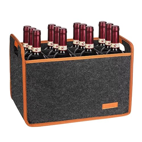 12 Bottle Wine Carrier Tote Bag