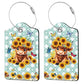 2 Pcs Highland Cow Luggage Tags for Suitcase (2 Count)
